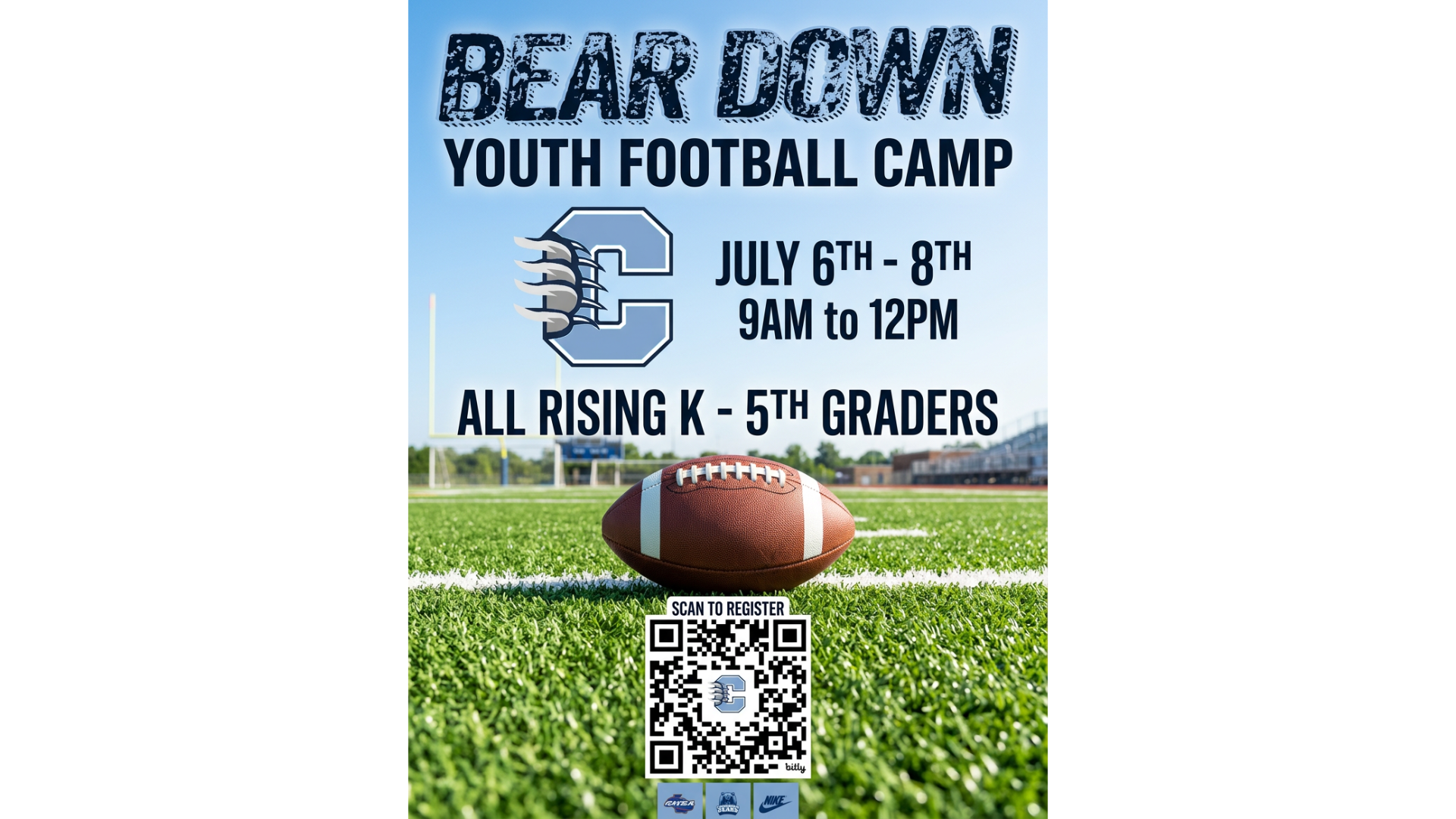 Registration Open for Youth Football Camp